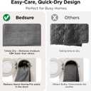 Bedsure Waterproof Bed Cover for Dogs Washable - Waterproof Blanket for King Bed Couch Sofa Cozy, Lightweight Furniture Protector for Pet Cat Quick Drying, Ash Grey, 82x102IN