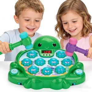 Veoasis Interactive Whack A Octopus Game for Ages 2-4,Educational Toddlers Toys for 2 3 4 5 6 Year Old Boys Girls, Green, Digital Display, Silent Mode,Multiple Difficulty Levels Fun Birthday Gifts