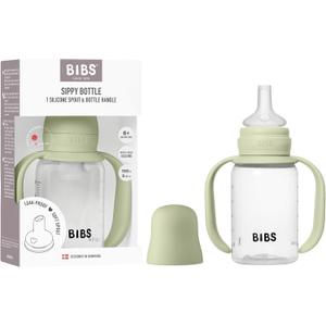 BIBS Sippy Bottle 150 ml  Leak-Proof Toddler Cup with Easy-Grab Handles & Soft Silicone Spout  BPA-Free Baby Training Cup - Sage