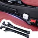 Roseye Car Seat Gap Filler 2-Pack - Universal Seat Gap Organizer to Stop Items Falling Between Seats, Car Essentials Accessories with Phone Holder