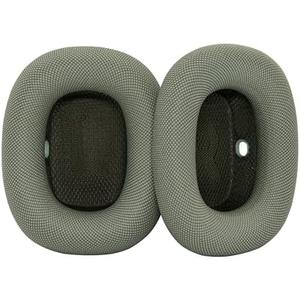 Ear Cushions for ​​AirPods Max Replacement Ear Pads - Cooling Mesh Fabric Cushions with Memory Foam & Secure Magnetic Attachment airpods max Ear Pads (Green)