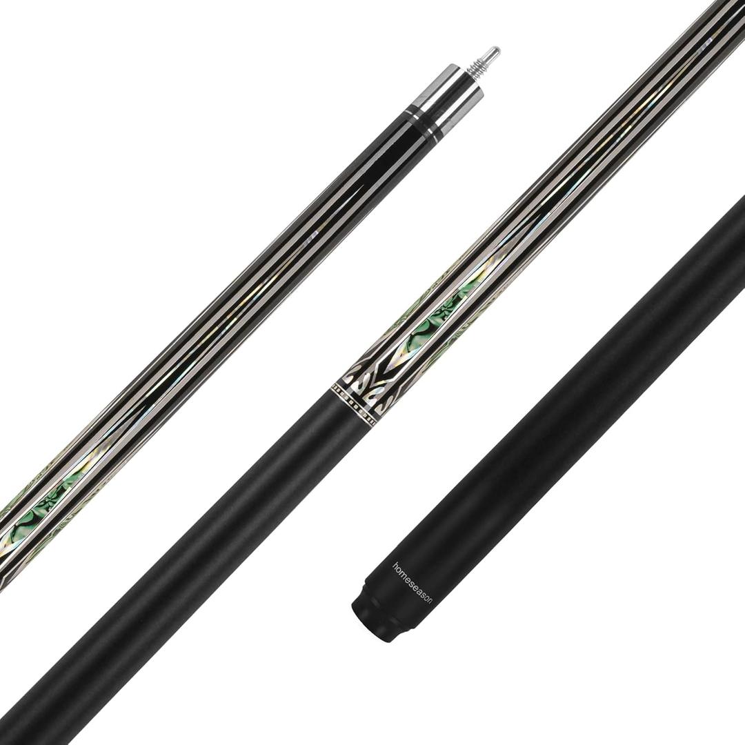 HomeSeason Glass Fibre Pool Cue Stick 58" Billiard Cue Sticks Professional Low Deflection Pool Sticks
