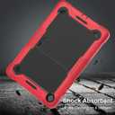 Case for T-Mobile REVVL Tab 2 Android 15 Tablet 10.1 inch,Heavy Duty Shockproof Protective Cover with Kickstand,Kids Friendly,4 Corners Thicken Shockproof,Red+Black