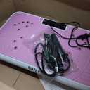 Shake Plate Vibration Exercise Machine for Lymphatic Drainage Massager & Weight Loss, 400 lbs Capacity Whole Body Vibrating Plate Workout for Women and Men (Baby Pink)