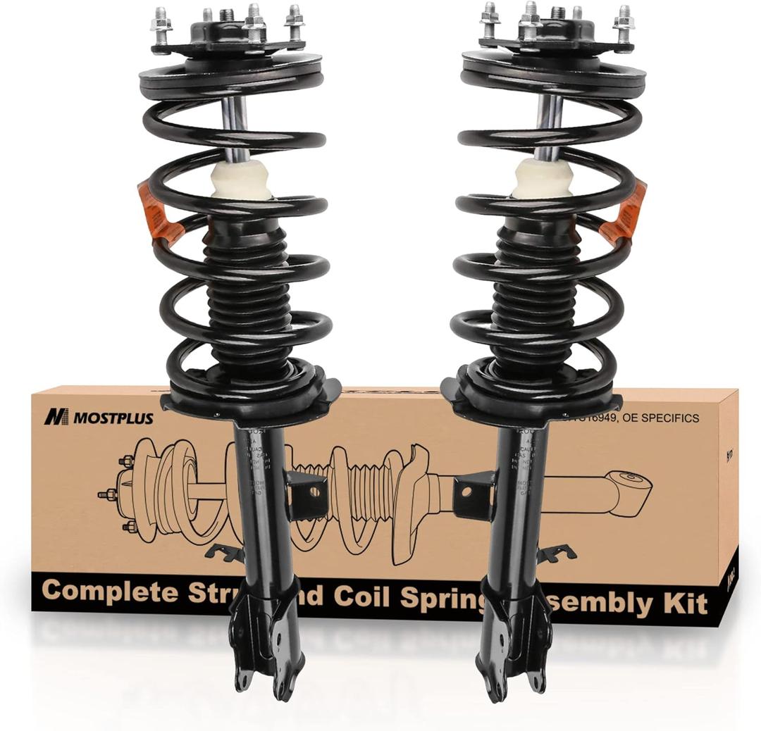 MOSTPLUS 171593 171594 LH+RH Set Front Quick Complete Struts Shocks Absorbers Compatible for 2001-2012 Ford Escape Mercury Mariner Mazda Tribute