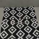 CARRIE HOME Black and White Outdoor Lumbar Pillows 12x20 Waterproof Set of 2, Black Porch Lumbar Pillow Covers 12 x 20, Outdoor Patio Decor for Patio Furniture, RV, Backyard, Deck, Trailer, Camping