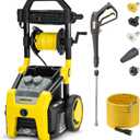 Kärcher Pressure Washer K2300PS, CETA Certified, 4 Spray Nozzles, Detergent Tank, Hose Reel, for Cars, Driveways, Siding, Patios, 1.2 GPM