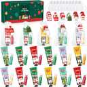 12 Sets Christmas Bulk Gifts For Women, 48 pcs Christmas Hand Cream Lotion & Lip Balm Gifts Set with Organza Bags, Tags for Party Favors, Ideal Christmas Gifts for Women, Coworkers, Teachers (0.04 Ounce (Pack of 24))