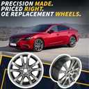 New 19x7.5 New 19 Inch 19" Aluminum Wheel Rim Fits for 2014 2015 2016 2017 Mazda 6 Bright Dark Silver New Single Replacement Rim