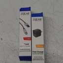 ZGEAR 8 Foot Braided Change Cable and Fast Charge Dual Port Wall Charger