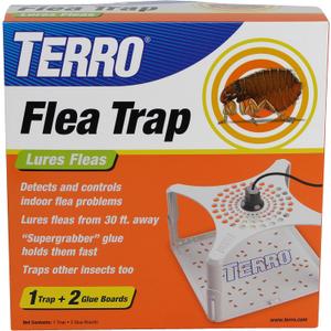 Terro T230 Indoor Electric Flea Trap and Killer - Refillable Flea Traps for Inside Your Home (Pack of 1)