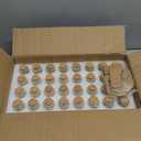 OurWarm 32PCS 40ml Small Glass Bottles with Cork Lids, Mini Jars Glass Vials with Wooden Corks Tags & Twines, Small Potion Message Bottles for Birthday Wedding Baby Shower DIY Crafts Gift Party Favors