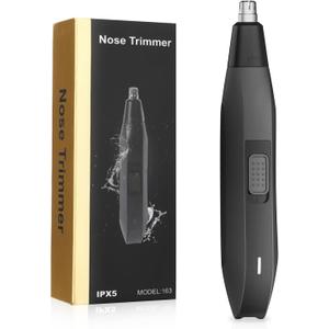 Soonsell Mens Nose Hair Trimmer,Painless Nose and Ear Hair Trimmer for Men,Powerful 8000RPM Motor,Easy to Clean,Wet/Dry Use,Portable