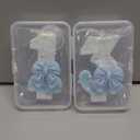 13 Birthday Candles Blue Bow Number 13 Cake Candles, 13th Cake Topper Decorations for Kids Pets Pastel Birthday Party Supplies (Number 13)