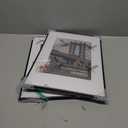 Homso A3 Picture Frame in Black 2 Packs, Metal Thin Board A3 Frame with Acrylic Plexiglass for Pictures A4 with Mat or 11.7 x 16.5 without Mat for Horizontal and Vertical