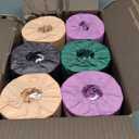 Amazon Aware 100% 3-ply Bamboo Toilet Paper, Unscented, 12 Rolls, 350 Sheets per roll, Total 4200 Sheets, Plastic-Free