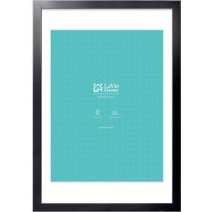 LaVie Home 20x30 Picture Frame Black Poster Frame,Display Pictures 18x24 with Mat or 20x30 Without Mat, Stable and Sturdy Frame and Polished Plexiglass, Horizontal and Vertical Format of The Walls