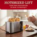 Elite Gourmet 4-Slice Long Slot Toaster, Motorized, Digital Touchscreen