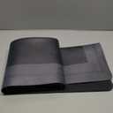 ACCUMTEK Ultra Thin Bath Mat, Upgrade Backing Non Slip Thin Bath Mats Fit Under Door, Quick Dry Ultra Absorbent Bathroom Rugs, Machine Washable Bath Rugs for Bathroom, Bathtub, Black/Bordered/59 x20 (1'8" x 4'11" (Rectangular))