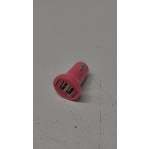 Flush Mount Mini Dual USB Car Charger Pink