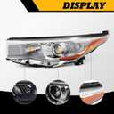 811500E250 811100E250 Halogen Headlight w/o Bulbs Compatible with 2014-2016 Highlander LE Plus/LE/Limited/XLE Driver & Passenger Side