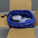 Onini Upgrade 4 Foot Pop Up Soccer Goals Blue - Portable Foldable Training Football Net with Target and Bag - Ideal for Toddler, Boys, Youth Outdoor Sports Games(2 Pack) (4 FT Round)