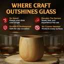 Oaksip The Original Wooden Bourbon Drinking Glass Bourbon Gifts for Men | Wooden Old Fashioned Glass | Great Whiskey Gifts for Husband, Dad, or Brother | Perfect Present For Men Who Have Everything