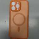 for iPhone 15 Max Pro Case, Design for iPhone 15 Pro Max Compatible with MagSafe [Drop Proof] Non-Yellowing Cover (Orange, iPhone 15 Pro Max)