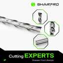 1/4 Router Bits 1/4 Shank, Spiral Downcut Router Bit, 1/4 Inch CNC Router Bits, Down Cut End Mills 1/4 Shank, Solid Carbide Endmills, Ideal for Wood Inlay, Grooving,2" CL,4" OVL
