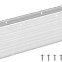 Yaocom 1 Pack 36 Inch U Shape Screw on Under Door Seal, Silver