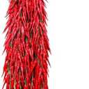 5 Strings Simulation Artificial Lifelike Fake Vegetable Artificial Garlic Red Pepper Onion Hanging String Foam Vegetables for Home Kitchen Decor Photography Props (Red Chili)