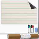 MAGNASHEETS Jumbo Magnetic Dry Erase Handwriting Paper for Teachers Classrooms 28x22 | Complete Erase! No Staining, Ghosting | Includes Storage Tube, Markers, Eraser Must Have