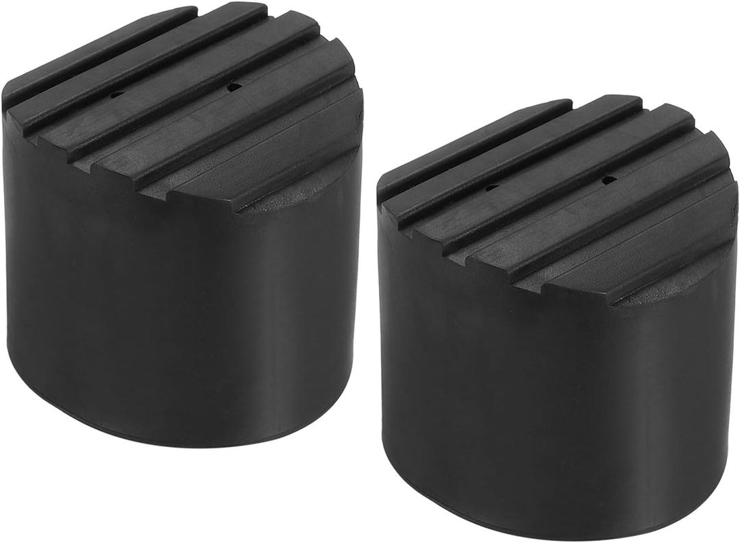 PATIKIL Ladder Non Slip Feet 3"/76mm, 2Pcs Rubber Round Foot Protective Mat Cushion Replacement for Telescopic Folding Extension Ladder Protection, Black