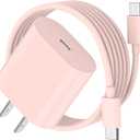 20W USB C Fast Charger for iPad Pro 13/12.9/11 inch 2024/22/21/18, iPad 10th Generation, 2025 iPad 11 inch, iPad Air 11/13 inch/5/4th, iPad mini 7/6th, PD Block with 6.6ft USB C to C Charging Cable