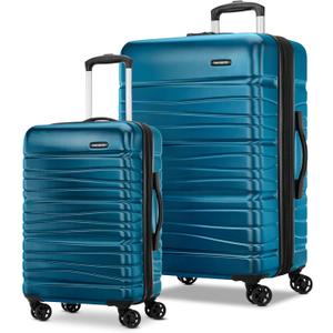 Samsonite Evolve SE Hardside Expandable with Double Spinner Wheels, 2PC SET (CO/L), Caribbean Blue