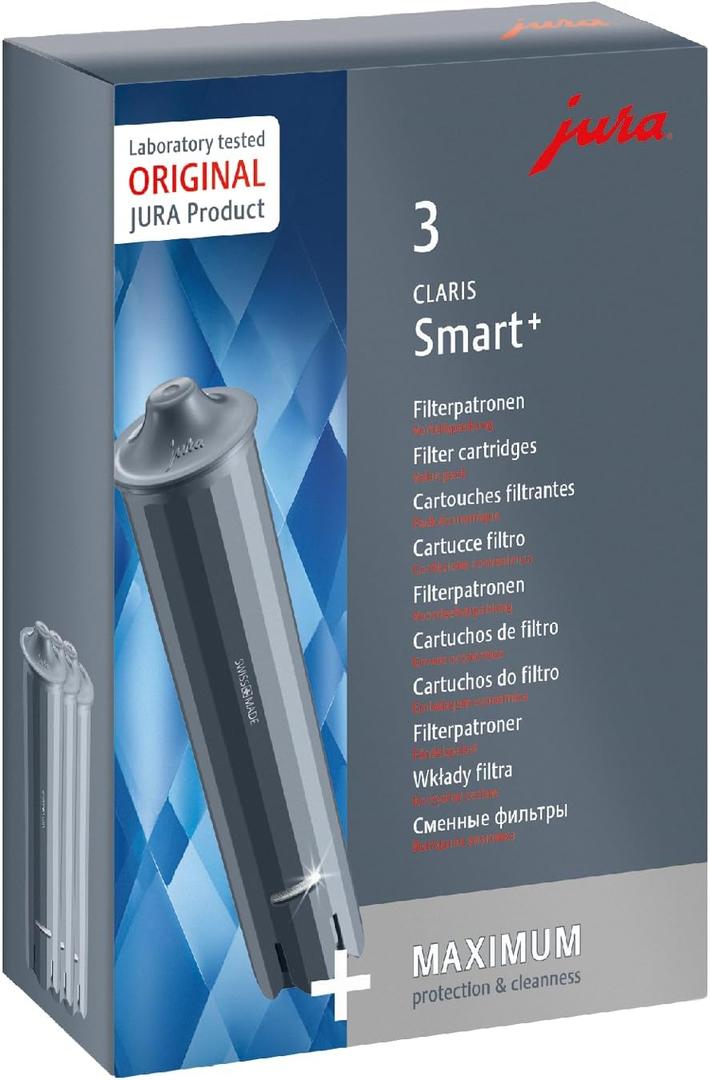 Jura 71794 "Claris Smart Filter Cartridge, Grey, 3-Piece, 5 x 10 x 10 cm