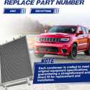 Air Conditioning A/C Condenser Compatible with Jeep Cherokee 2014 2015 2016 2017 2018# 4361, 52014775AB # 4361, 52014775AB