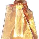 Meonum Ice Style Shaped Decorative LED Bulb, E26 Medium Base, Dimmable 3.5W 2200K Soft Warm Amber, Virtual Filament Acrylic Inner Pillar (1 Pack)