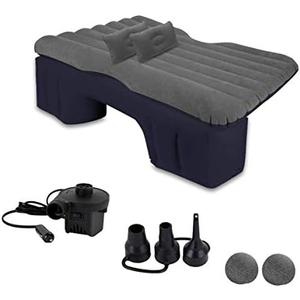 Zento Deals Truck and Car Air Mattress Backseat Bed - Premium Quality Portable Car Inflatable Mattress with 2 Pillows Universal fit (1 Pack)