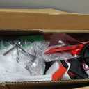 Cordless Weed Wacker, 9-inch Electric Weed Wacker Battery Powered with 2 Pcs 4.0Ah Batteries, 3 in 1 Wheeled Grass Lawn Trimmer/Brush Cutter,3 Types Blades Lightweight Edger Trimmer for Yard Care