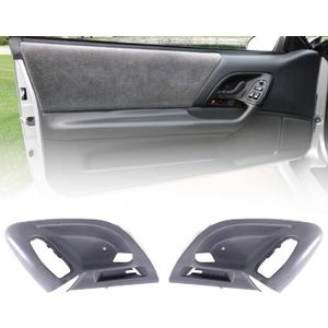 MGWILL Interior Door Panel Handle Trim Left & Right Compatible with 1993 1994 1995 1996 1997 1998 1999 Chevrolet Camaro Gray