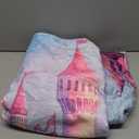 Pink Cartoon Castle Blanket,Cute Flannel Throw Blankets,Soft Warm Lightweight Cozy Plush Anime Throws for Bedroom Sofa Home Decor Gifts for Women Girls 50"x60" (Color208)