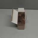 UNIQOOO 10 Pack Rustic Acrylic Sign Holders | Walnut Wood Table Numbers Display Stands | Place Card Holder, Perfect for Retail Shop Wedding Party Events Decoration