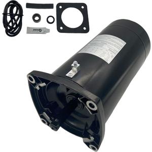 1 HP Pool Pump Motor USQ1102 & Seal Replacement Kit, 115V/230V 3450 RPM Single Speed Swimming Pool Motor, Threaded Shaft Compatible with Sta-Rite Dura-Glas, Max-Flow II & Whisper-Flo Pumps