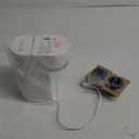 Mini Single Serve Coffee Maker for K Cup and Ground Coffee, Fast Brew One Cup Coffee Machine with Descaling Reminder and Water Window, 6 to 12 oz. Brew Sizes, White (9.45 Inches)