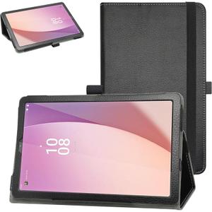 Bige for Lenovo Tab M9 Case,PU Leather Folio 2-Folding Stand Cover for Lenovo Tab M9 (TB-310FU, 2023 Released) 9" Tablet,Black