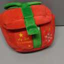 Red and Green Present dog toy