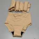 BATTEWA Seamless Incontinence Underwear for Women Ultra Soft Leakproof Panties, 50ml Light Absorbent Washable Briefs Bladder Control 5Pack(Beige, Medium)