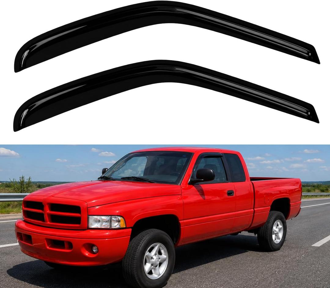 2PC Rain Guards for 1994-2001 Dodge Ram 1500 Window Visors
