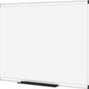 VIZ-PRO Magnetic Whiteboard/Dry Erase Board, 48 X 36 Inches, Silver Aluminium Frame